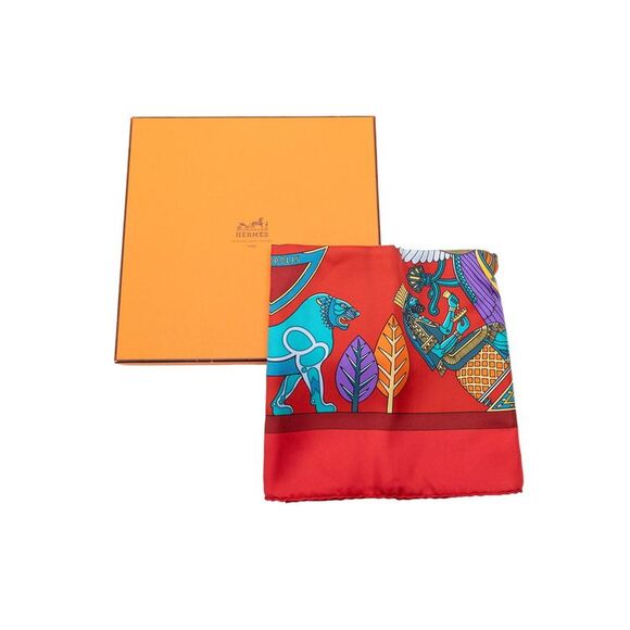 Pre Loved Hermes Silk Persepolis Scarf with  Carre Design - Excellent Condition - Picture 6 of 6